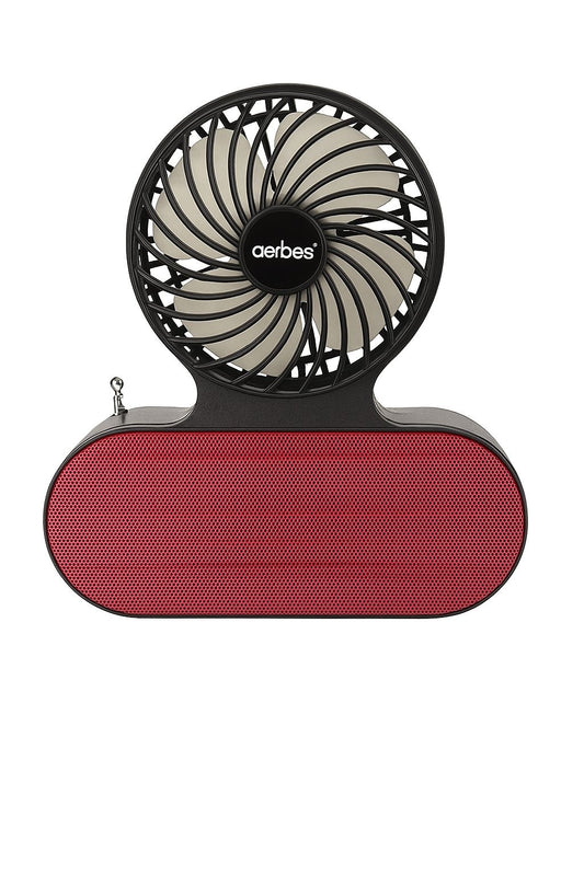 AERBES Fan with Solar And Bluetooth Speaker / rechargeable / comfort